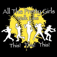 All The Pretty Walk Like This Softball Baseball Zip Tote Bag
