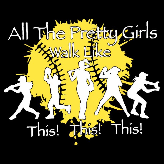 All The Pretty Walk Like This Softball Baseball Zip Tote Bag