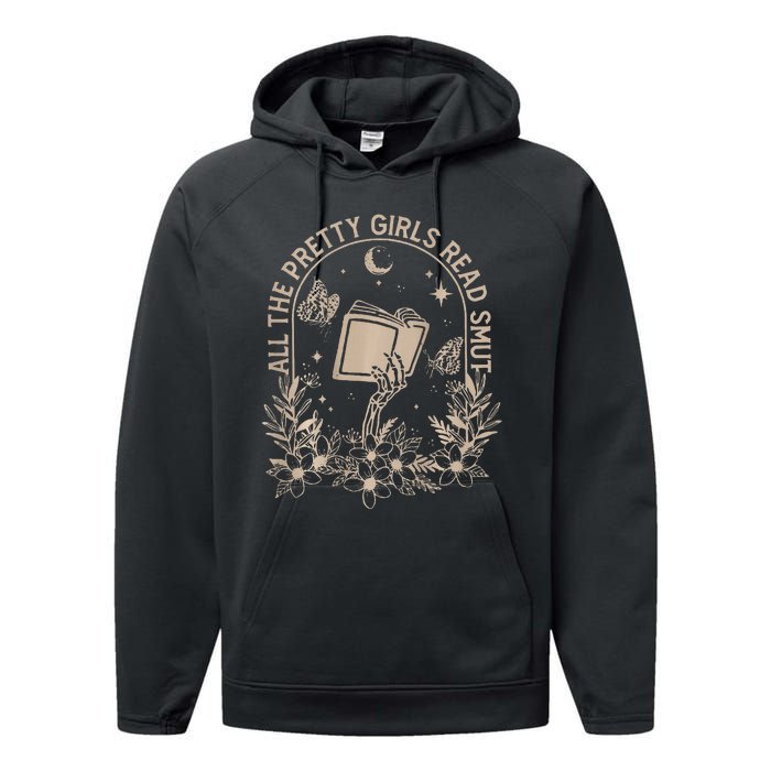 All The Pretty Girl Read Smut Book Lover Performance Fleece Hoodie