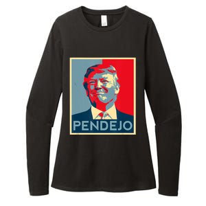 Anti Trump Pendejo Trump Usa American President Picture Womens CVC Long Sleeve Shirt