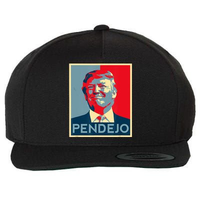 Anti Trump Pendejo Trump Usa American President Picture Wool Snapback Cap