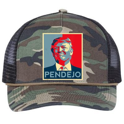 Anti Trump Pendejo Trump Usa American President Picture Retro Rope Trucker Hat Cap