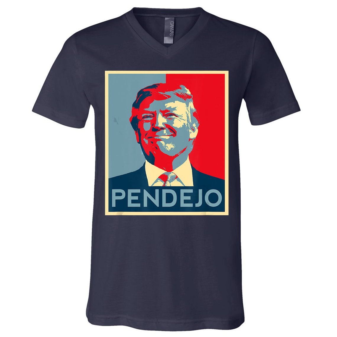 Anti Trump Pendejo Trump Usa American President Picture V-Neck T-Shirt