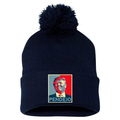 Anti Trump Pendejo Trump Usa American President Picture Pom Pom 12in Knit Beanie