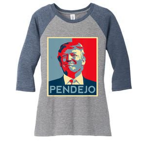 Anti Trump Pendejo Trump Usa American President Picture Women's Tri-Blend 3/4-Sleeve Raglan Shirt