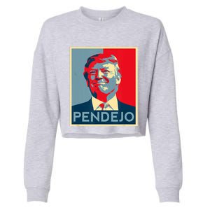 Anti Trump Pendejo Trump Usa American President Picture Cropped Pullover Crew