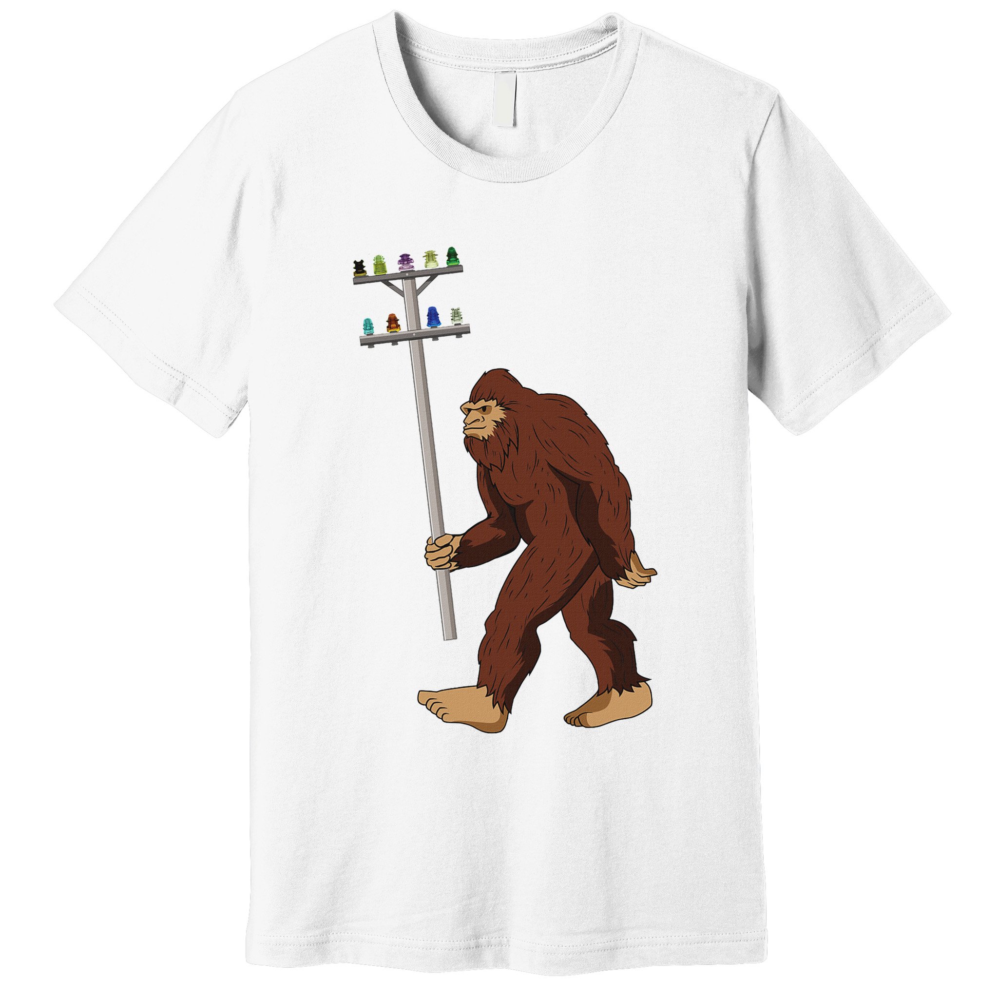 Antique Telegraph Pole Glass Insulators Collector Premium T-Shirt