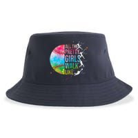 All The Pretty Walk Like This Funny Baseball Softball Sustainable Bucket Hat