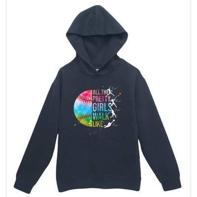 All The Pretty Walk Like This Funny Baseball Softball Urban Pullover Hoodie