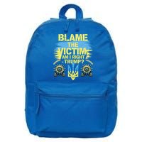 Anti Trump Pro Ukraine Blame The Victim 16 in Basic Backpack