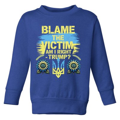 Anti Trump Pro Ukraine Blame The Victim Toddler Sweatshirt
