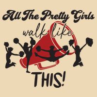 All The Pretty Girls Walk Like This Cheer Zip Tote Bag