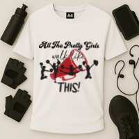 All The Pretty Girls Walk Like This Cheer Cooling Performance Crew T-Shirt