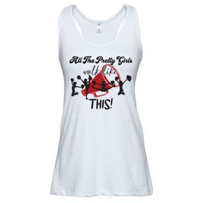 All The Pretty Girls Walk Like This Cheer Ladies Essential Flowy Tank