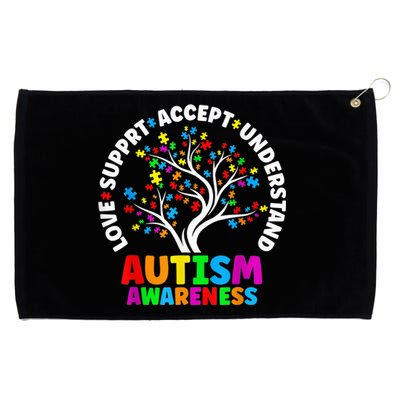 Autism Tree Puzzle tee Love Accept Support Autism Awareness Grommeted Golf Towel