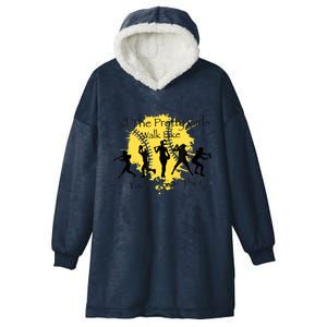 All The Pretty Girl Walk Like This Funny Baseball Girl Softball Hooded Wearable Blanket