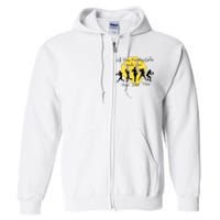 All The Pretty Girl Walk Like This Funny Baseball Girl Softball Full Zip Hoodie