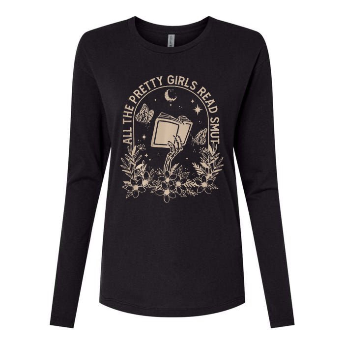 All The Pretty Read Smut Book Lover Front And Back Womens Cotton Relaxed Long Sleeve T-Shirt