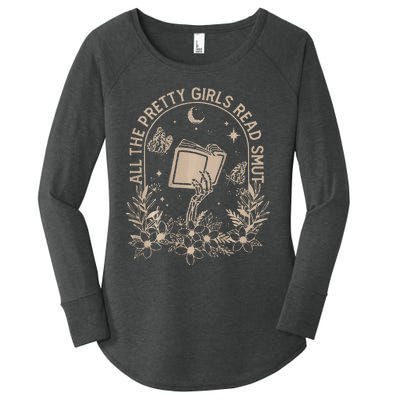 All The Pretty Read Smut Book Lover Front And Back Women's Perfect Tri Tunic Long Sleeve Shirt