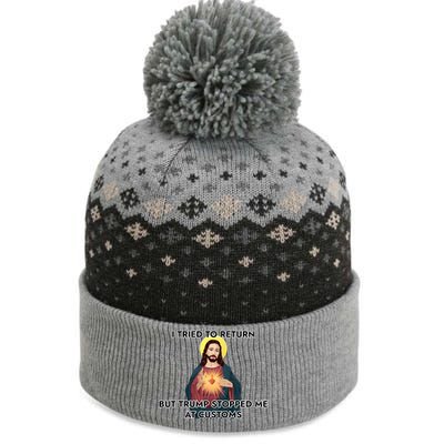 Anti Trump Pro Immigrant Jesus Meme Immigration Gift The Baniff Cuffed Pom Beanie