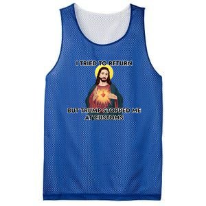 Anti Trump Pro Immigrant Jesus Meme Immigration Gift Mesh Reversible Basketball Jersey Tank