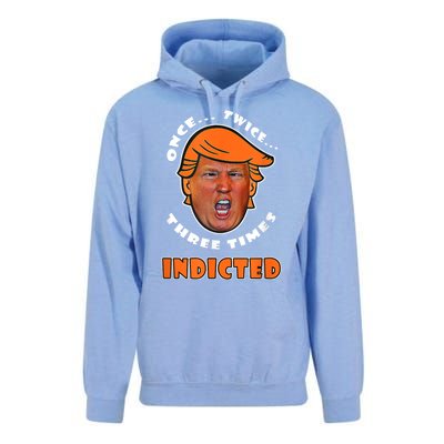 Anti Trump Political Tee Indicted Arrest 2024 Election Funny Unisex Surf Hoodie