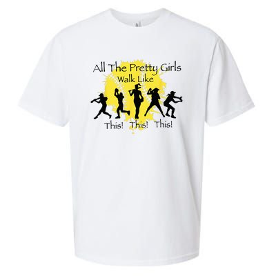 All The Pretty Walk Like This Funny Baseball Softball Sueded Cloud Jersey T-Shirt