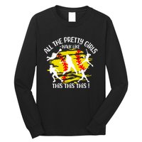 All The Pretty Girl Walk Like This Softball Long Sleeve Shirt