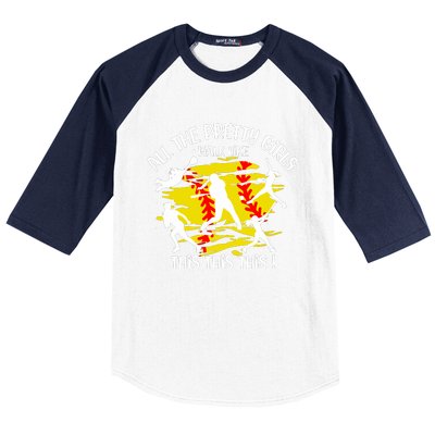 All The Pretty Girl Walk Like This Softball Baseball Sleeve Shirt