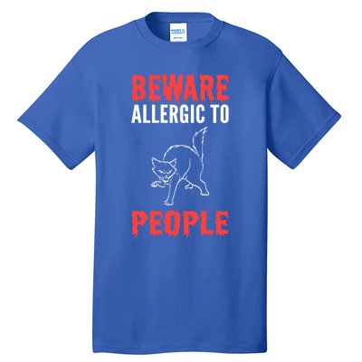 Allergic To People Introvert Great Gift Tall T-Shirt