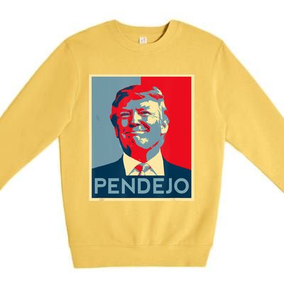 ANTI TRUMP Pendejo Trump USA American President Picture Premium Crewneck Sweatshirt