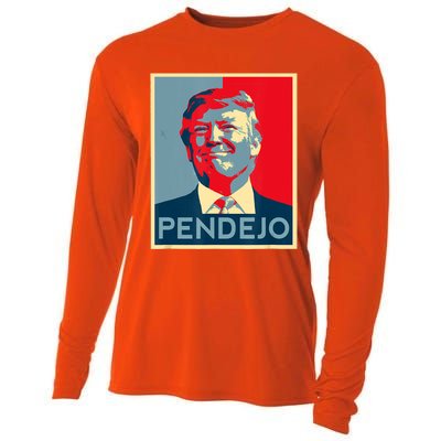 ANTI TRUMP Pendejo Trump USA American President Picture Cooling Performance Long Sleeve Crew