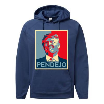 ANTI TRUMP Pendejo Trump USA American President Picture Performance Fleece Hoodie