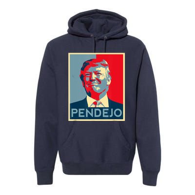 ANTI TRUMP Pendejo Trump USA American President Picture Premium Hoodie