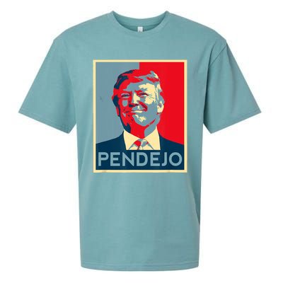 ANTI TRUMP Pendejo Trump USA American President Picture Sueded Cloud Jersey T-Shirt