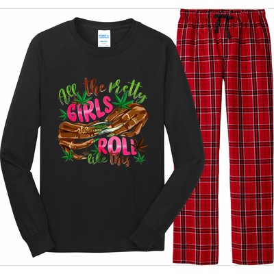 All The Pretty Girl Roll Like This Long Sleeve Pajama Set