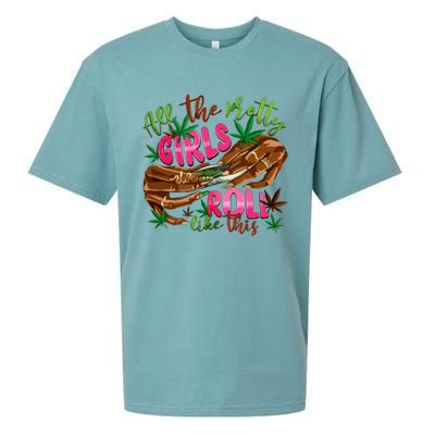 All The Pretty Girl Roll Like This Sueded Cloud Jersey T-Shirt