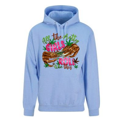 All The Pretty Girl Roll Like This Unisex Surf Hoodie