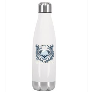 Automechanic Tuning Pun Playing With Motor Block Car Engine Funny Gift Stainless Steel Insulated Water Bottle