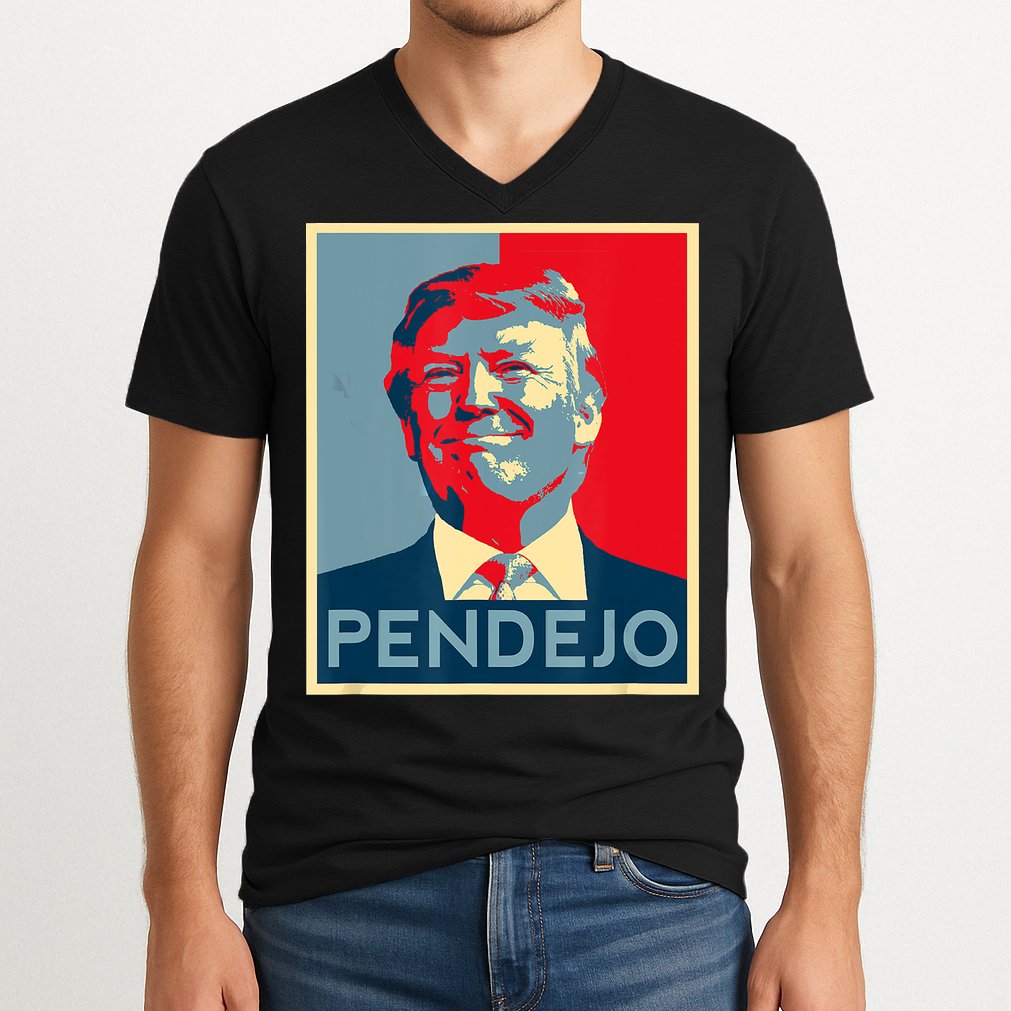 ANTI TRUMP Pendejo Trump USA American President Picture V-Neck T-Shirt