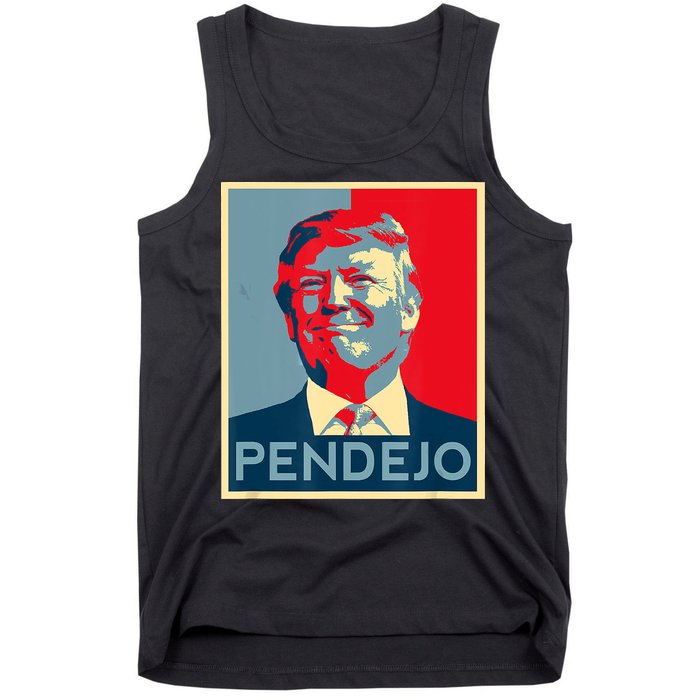 ANTI TRUMP Pendejo Trump USA American President Picture Tank Top