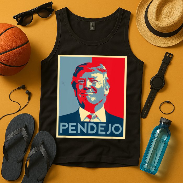 ANTI TRUMP Pendejo Trump USA American President Picture Tank Top