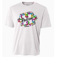 Autism Teacher Pencil Autism Awareness Month Cooling Performance Crew T-Shirt