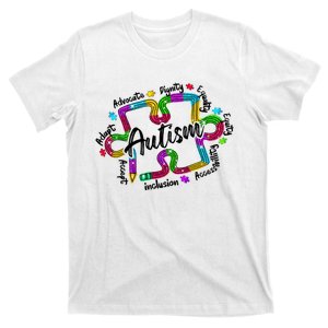 Autism Teacher Pencil Autism Awareness Month T-Shirt