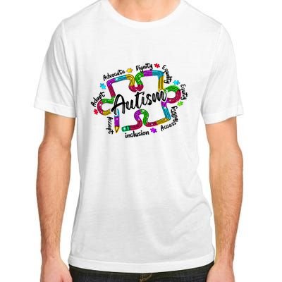 Autism Teacher Pencil Autism Awareness Month Adult ChromaSoft Performance T-Shirt