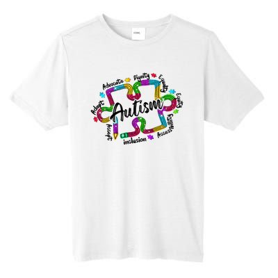 Autism Teacher Pencil Autism Awareness Month Tall Fusion ChromaSoft Performance T-Shirt