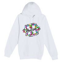 Autism Teacher Pencil Autism Awareness Month Premium Pullover Hoodie