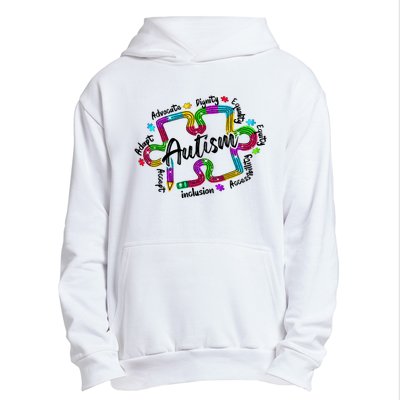 Autism Teacher Pencil Autism Awareness Month Urban Pullover Hoodie