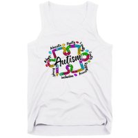 Autism Teacher Pencil Autism Awareness Month Tank Top