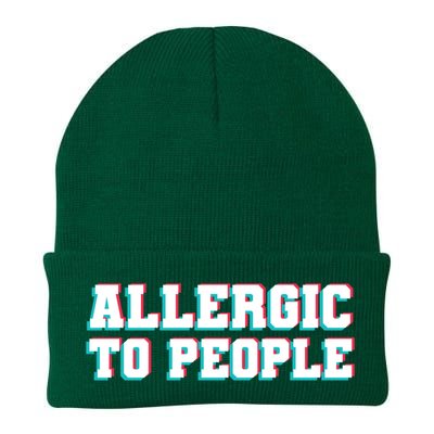 Allergic To People Allergy Allergic Rhinitis Gift Knit Cap Winter Beanie